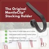 Haute Decor MantleClip Stocking Holders with Removable ZINC Alloy Holiday