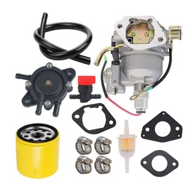 waltyotur Carburetor 24853102-S 24-853-102-S with Fuel Pump Oil Filter Replacement for Kohler CV730 CV740