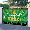 Graduation Picture Backdrop 7 x 5 ft Green and Gold