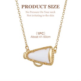 Yeomju Women's Necklace, Elegant Jewellery Made of Gold, Gift for Cheerleaders and Trainers, Versatile and Stylish for Any Occasion