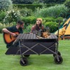 Rengue Collapsible Wagon Carts with Table Foldable,300Lbs Capacity 43" Extra