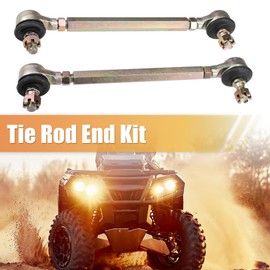 X AUTOHAUX 14cm 5.51" Steering Tie Rod End Tie Rod Link Fit for 50cc 70cc 90cc 110cc 125cc 150cc ATV Quad Four Wheeler with Ball Joint Accessories - Pack of 2