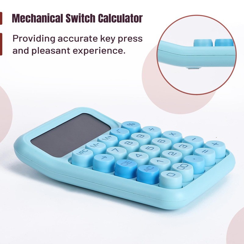 Mr. Pen- Mechanical Switch Calculator, 12 Digits, Large LCD Display,