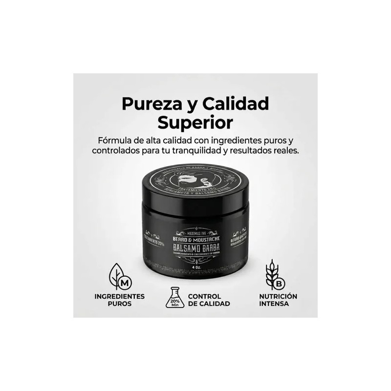 Bálsamo Booster 20% Para Crecer Barba Maximus Inc 118ml