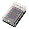 NUZAMAS 12 Volt Fuse Panel Block Boat Fuse Panel with