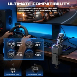 aikeec USB Truck Simulator Handbrake：Air Release Sound Handbrake for ATS ETS2 - Compatible with Loitech G27 G29 G920 G923 for TH8S TH8A Steering Wheel PC Windows