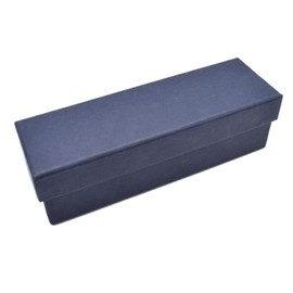 Cardboard Blue Narrow Rectangle Gift Box, 128 x 38 x 35mm