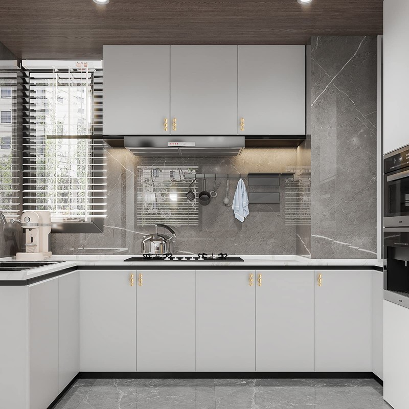 Asidrama 20 Pack Brushed Brass Kitchen Cabinet Knobs Gold Dresser