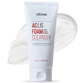 ATOMU- Limpiador en espuma ACLIS, ligeramente alcalino, para eliminación de sebo y acné graso, limpieza profunda, 4.05 fl.oz.