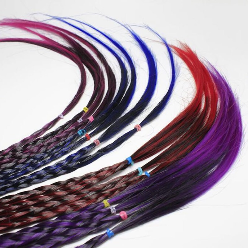 GOODCHI Hair Extension, Braid, 4 Colors, Colorful, Cute, Stylish, Wig,