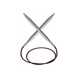 KnitPro 80 cm x 4.5 mm Nova Fixed Circular Needles, Silver