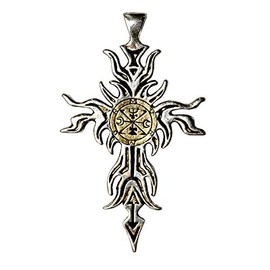 Zagan Cross - Transformation - Talisman Pendant Necklace - Prohibited Charms Collection, Pewter