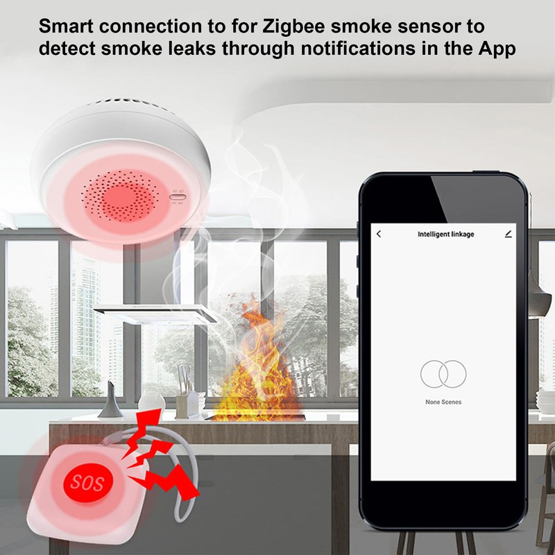 Smart Emergency Button Wireless Caregiver Pager Smart Call System Multi