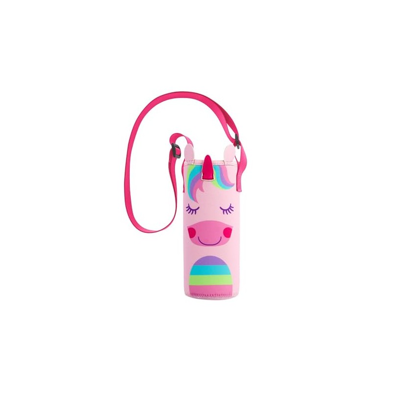 Stephen Joseph Water Bottle Carrier with Strap, 16.9 oz, Unicorn