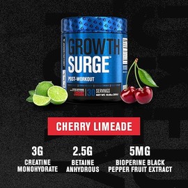 Jacked Factory Growth Surge Creatine Post Workout con L-Carnitina Suplemento diario para el desarrollo y recuperación muscular con monohidrato de