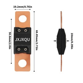 200Amp MEGA/AMG Automotive Fuse High Current Fuse Bolt-on Fuse for Cars, Trucks, Construction Vehicles, Buses, Caravan Cars, Boats (Pack of 4pcs Fuses 200A)