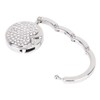 1 x Apple-Pattern Folding Bag/Handbag/Purse Hook Hanger Holder---Silver