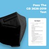 KN95 Black Face Masks - 50 Pack - 5 Layer