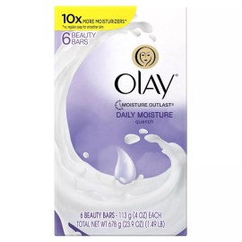 Olay Moisture Outlast Quench Beauty Bar - 4 Oz Ea, 6 Count NEW