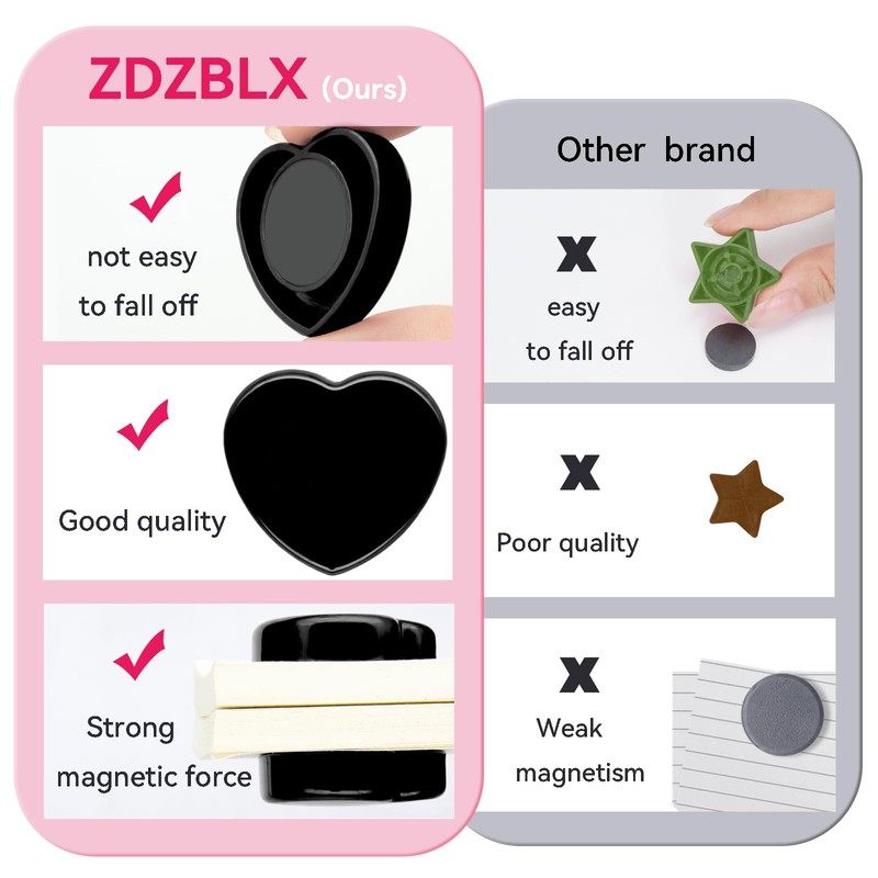 ZDZBLX Magnets for Magnetic Board, Pack of 30 Magnetic Magnets
