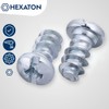 HEXATON Euro Screws with Round Head - 6.3 x 16