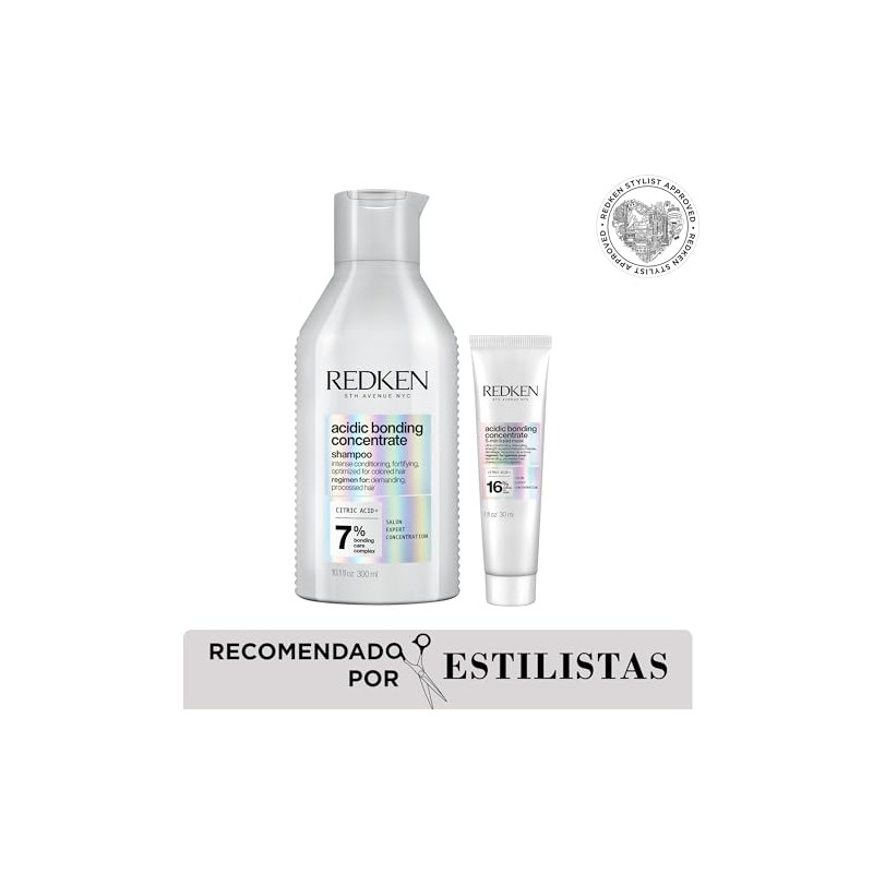 REDKEN- Shampoo Acidic Bonding Concentrate de Redken 300ml + Mascarilla