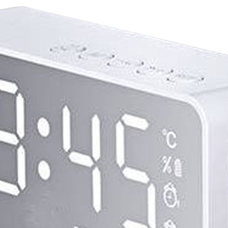 Bluetooth Speaker Alarm Clock Multifunction Electric Alarm Clocks Mirror Surface