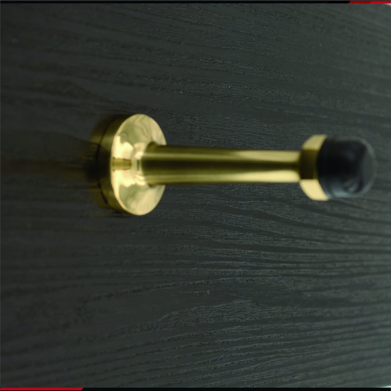 ZhongWang Hardware DSB002 Brass Bright Brass Door Stop/Tope de puerta