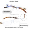YEIN 2 Pairs Blue Ligth Blocking Reading Glasses for Men