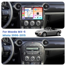 Inefala [2G+64G] Android 15 Car Stereo for Mazda MX-5 Miata 2006-2015 with Wireless Carplay Android Auto, 9 Inch HD Touch Screen Car Radio with GPS WiFi Bluetooth FM/RDS EQ SWC 26UI Backup Camera MIC