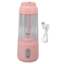 Personal Blender 300ML USB Charging Wireless Blender Portable Blender with Stainless Steel Blade for Shakes Smoothies Pink