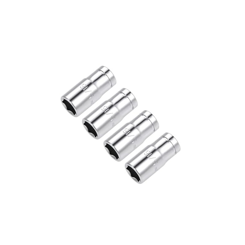 TA-VIGOR 4 Pcs Shallow Socket, 1/4-inch Drive 5/16-inch Professional Shallow
