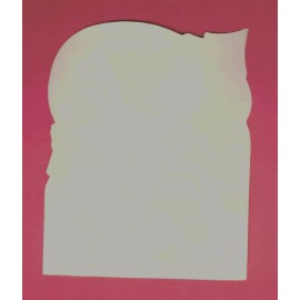 Vintage 1950's Christmas Tree Presents Silver Glitter Die Cut Ornament Card