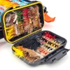 Kylebooker 100pcs Fly Fishing Flies Assortment Kit Dry Wet Flies