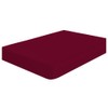 Fitted Sheet Twin-XL Size - Burgundy Fitted Bottom Sheet Only