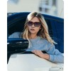 Meeloog Polarized Fit Over Glasses Sunglasses for Women, Square Wrap