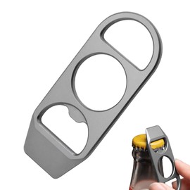 YHZNAGEM Mini Lever Bar, Multitool Titanium Pry Bar, EDC Pry Bar with Bottle Opener, Pocket Titanium Pry Bar, Portable Multifunctional Pry Bar Tool for Outdoor, Camping, Adventure, Hunting
