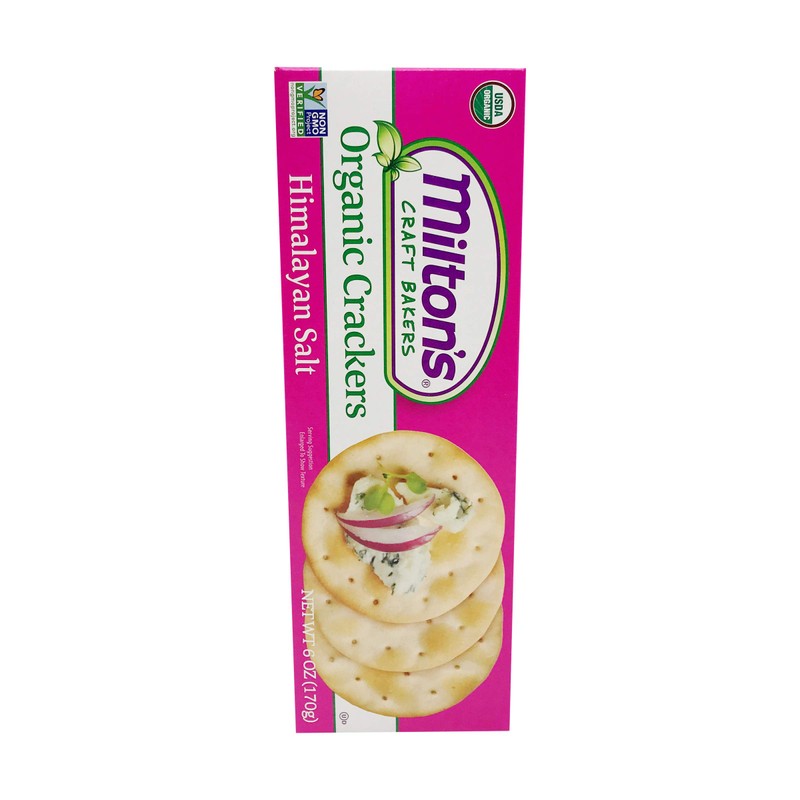 MILTONS CRAFT BAKERS Organic Himalayan Salt Crackers, 6 OZ