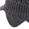 Janey&Rubbins Daily Knit Visor Beanie Hat with Earflaps Fleece Lined