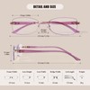 ZESAKER Rimless Bifocal Reading Glasses for Women Frameless Blue Light