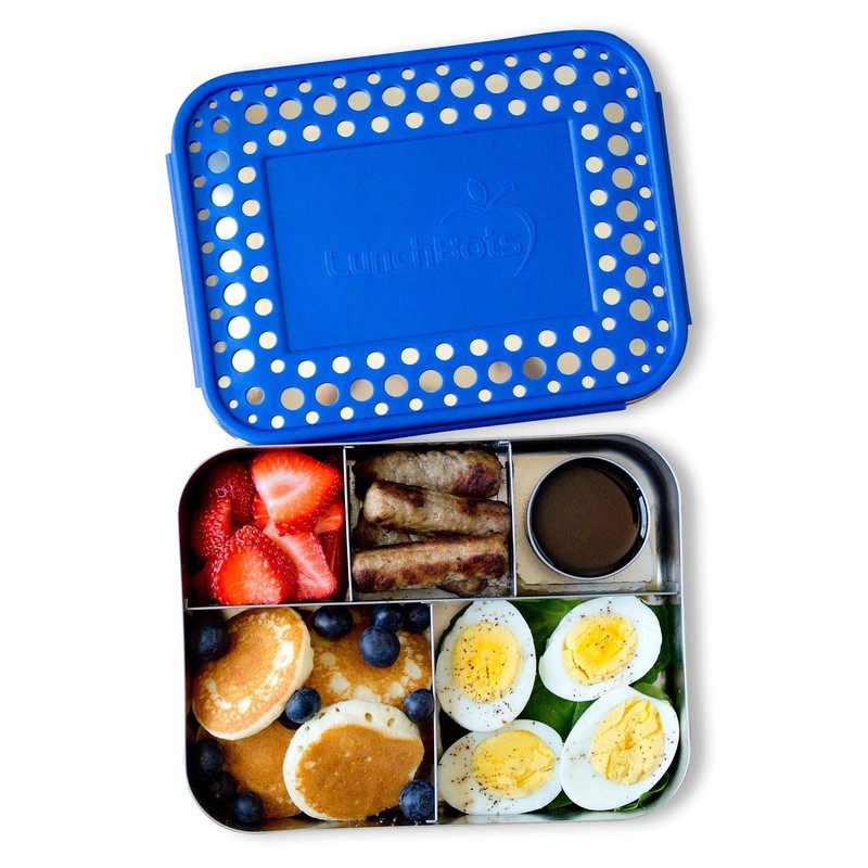 LunchBots Large Cinco Stainless Steel Lunch Container - Five Section