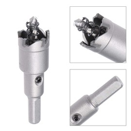 sourcing map Carbide Hole Cutter, Hole Saws for 0.5 mm - 3 mm Stainless Steel 5 mm Sheet Metal 23.5 mm