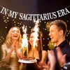 In My Sagittarius Era Banner, Sagittarius Birthday Sign Background, Sagittarius