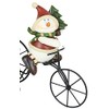Snowman Riding Bicycle Christmas Wine Bottle Holder