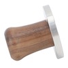 Wood Handle Coffee Tamper Stainless Steel Press Detachable Flat Base