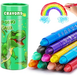 DreamCandy Twist Crayons for Toddlers,12 Colors Non Toxic Washable Crayons for Kids,Art Supplies Drawing Coloring Crayon Set,Gift for Boys and Girls,Back to School,Stocking Stuffers