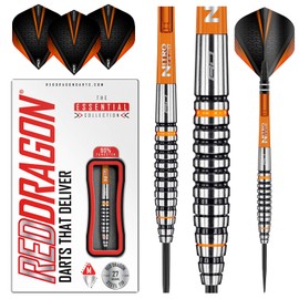 RED DRAGON Amberjack 14: 27g Tungsten Darts Set with Flights and Stems