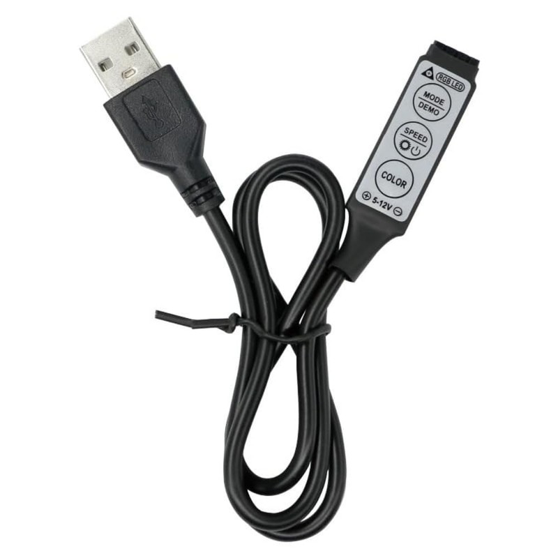 USB RGB Controller, DC5V Led Dimmer with 3 Keys 4