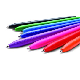 Pentel BX467 Izee Retractable Ballpoint Pen 0.7mm Pink (Pack of 12)