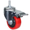 Heavy Duty Stem Caster Wheels M10-1.5X25mm Dual Locking No Noise